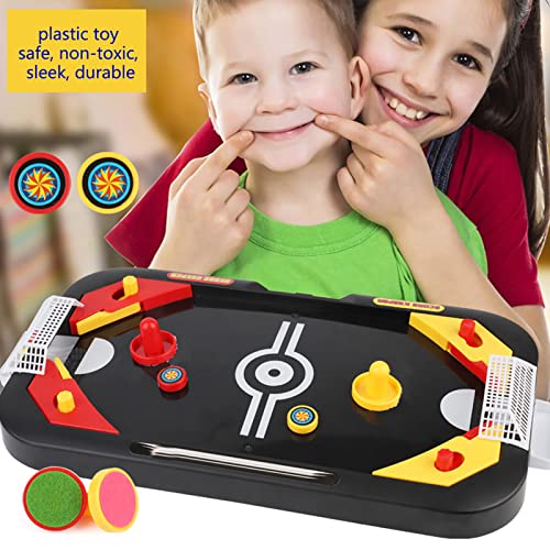 Tabletop Air Hockey Table, 2 in 1 Mini Air Hockey Game Indoor Hockey Game Mini Game Soccer and Table for Indoor Fun Desktop Sports