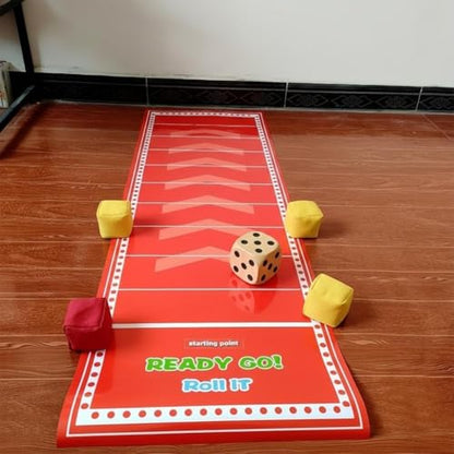 Writeable Erasable Party Game Mat, Giant Interactive Roll Track Pad for Game Night, Birthday Party, Team Building, Adults Kids Party Supplies