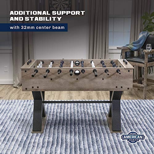 American Legend Foosball Tables - Modern Design - Official Size Playfield - Kirkwood and Manhattan Styles - color: Kirkwood