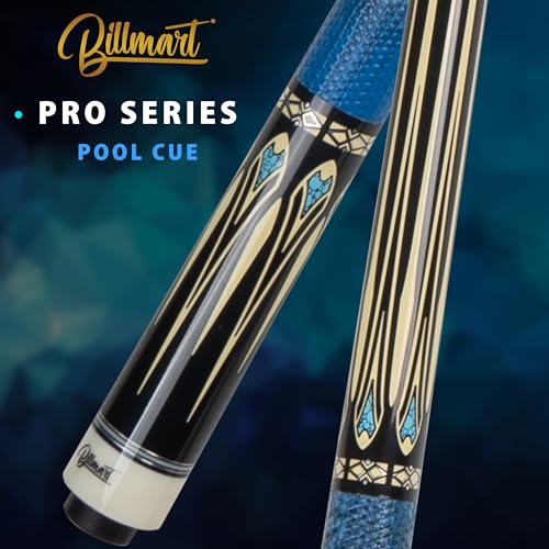 Billmart Pool Cue Stick, Low Deflection Shaft Billiard Cue Sticks with Hard Case, 13mm Pool Table Sticks Queue, 19-21 oz Professional Pool Stick - color: BM-PRO03, size: 19 ounce