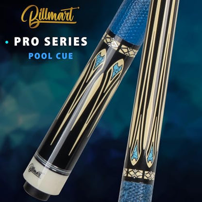 Billmart Pool Cue Stick, Low Deflection Shaft Billiard Cue Sticks with Hard Case, 13mm Pool Table Sticks Queue, 19-21 oz Professional Pool Stick - color: BM-PRO03, size: 19 ounce