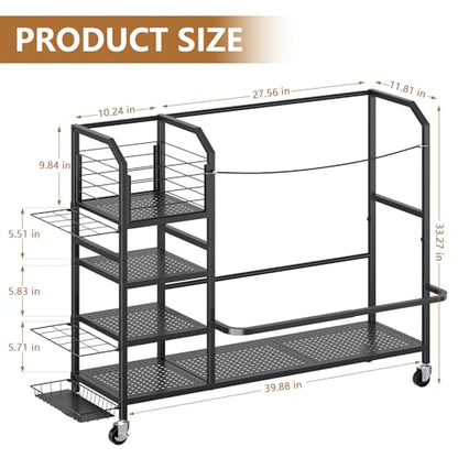 Golf Bag Storage, Big Capacity Golf Bag Organizer for Golf Bag and Equipment Accessories, Golf Organizer for Garage, Home or Club,Extra Storag