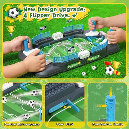 Mini Foosball Table Game for Boys Soccer Game Set Gifts Kids Toy Football Games Board for Indoor Sports Game Room Pinball Interactive Birthday Gift Toys for 3 4 5 6 7 8-12 Year Old Family Gatherings
