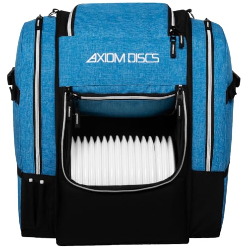 Axiom Discs Voyager Lite Backpack Disc Golf Bag (Choose Your Favorite Color) - color: Heather Blue, style: V2