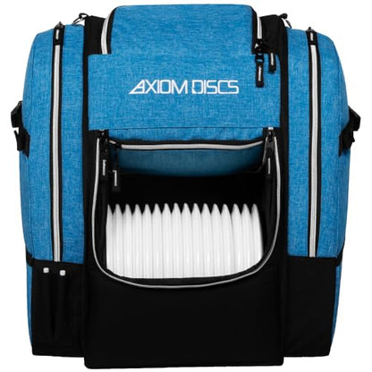 Axiom Discs Voyager Lite Backpack Disc Golf Bag (Choose Your Favorite Color) - color: Heather Blue, style: V2