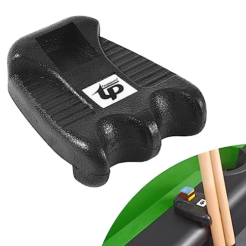 Pool Cue Holder,2 Cue Portable Pool Stick Holder for Table,Portable Billiard Cue Rack with Chalk Holder, Mini Pool Cue Holder Claw, Non-Slip Stick Holder for Pool Cues - style: 2 Holes