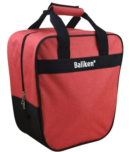 BALIKEN Bowling Single Tote Bag, Durable, Compact and Stylish Durability Easy to Carry Holds One bowling ball - color: Red