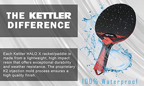 KETTLER Halo X Outdoor 2 Player Table Tennis Bundle