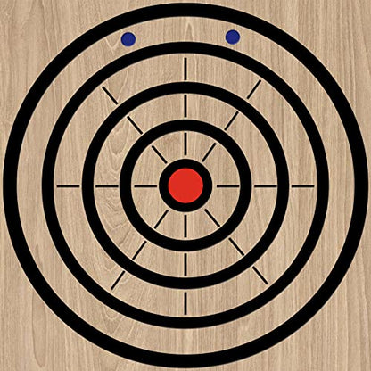 Epakh Axe Throwing Target Template Stainless Steel Target Template Stencil Comes with 3 Markers Throwing Board Stencil Axe Set for Drawing, 20 x 2 Inches (Foldable)
