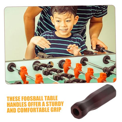 UPKOCH Football Table Handle Table Soccer Replacement Foosball Machine Handles Mini Games Poles Handle Foosball - color: Brown