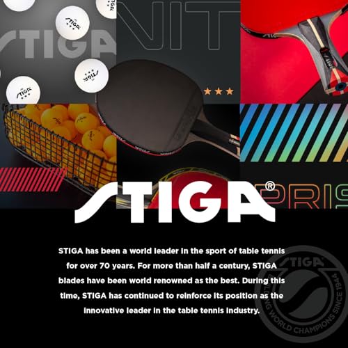 STIGA Beginner Ping Pong Paddles - Recreational to Performance Table Tennis Rackets Ages and Skill Levels - Multiple Styles + Performance Levels Available - style: Force