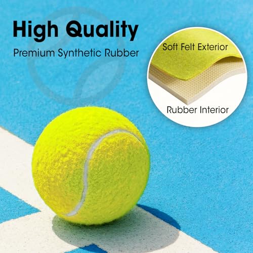 AZEN 40 Pack Tennis Balls, Premium pressurized Tennis Balls Bulk for Dogs, Good for Beginners to Practice