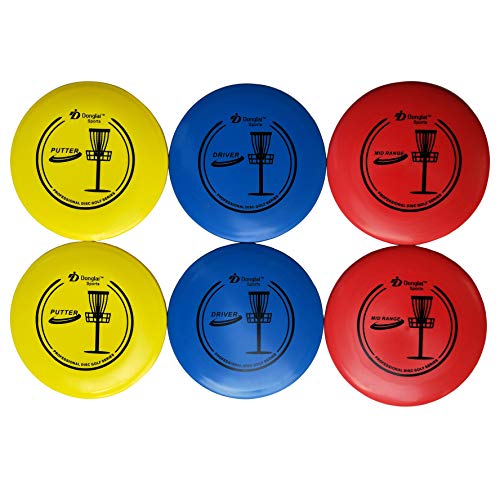 Disc Golf Starter Set/Disc Golf Beginner Set, Included 2X Driver, 2xMid-Range, 2xPutter, Carry Bag, Towel and mini Marker,Disc Golf Beginner Set