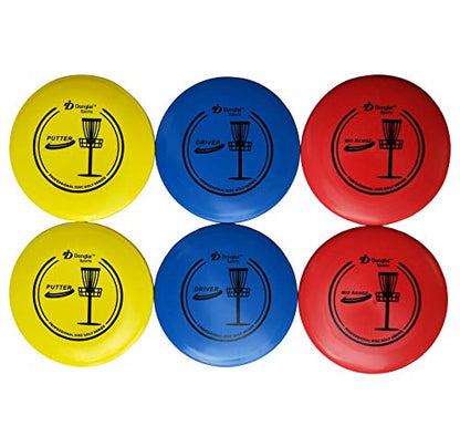 Disc Golf Starter Set/Disc Golf Beginner Set, Included 2X Driver, 2xMid-Range, 2xPutter, Carry Bag, Towel and mini Marker,Disc Golf Beginner Set