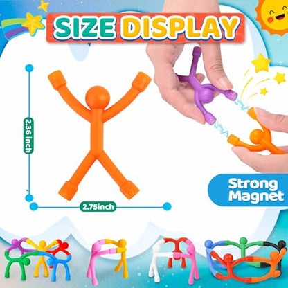 Magnetic Travel Toys for Toddlers Kids, Fidget Toys Airplane Car Travel Activities Essential,Road Trip ‌Sensory Toy Magnet People Men, Toys for 3 4 5 6 7 8 Year Old -5PCS - style: Solid-5