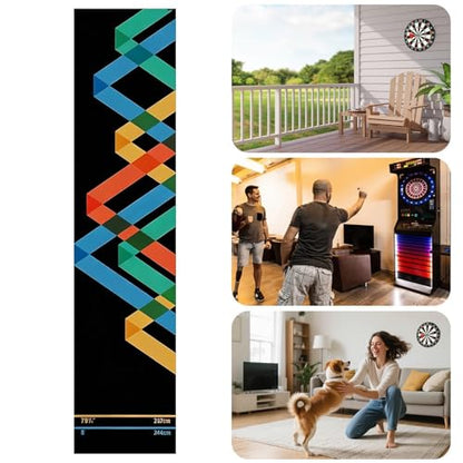 Genérico Dart Mat – Non-Slip Velvet with Portable Launch Line, Dart Mats, Game Room, Tournament, Sports Club, Office, Rest Room, - size: Do