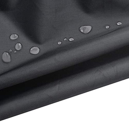 SagaSave 7/8/9 Feet Billiard Table Dust Cover Sports Pool Table Cover Heavy Duty Waterproof Indoor Outdoor Furniture Dust Protection Black/Silver - color: Black