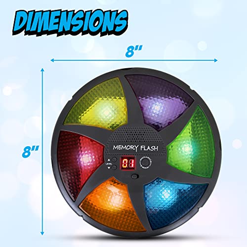 Point Games Handheld Memory Game, Kids Electronic Games, Sequence Fun for Kids with Lights & Sounds, Brain Challenge for Boys & Girls Ages 8+ - style: Digital Wheel Memory Flash