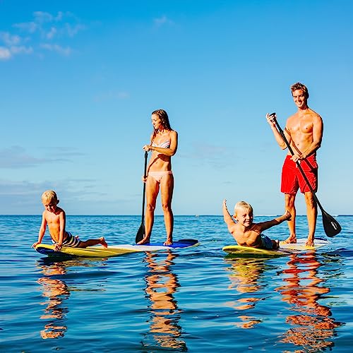 Overmont Carbon Fiber SUP Paddle, 3-Piece Adjustable 69"-85" Stand Up Paddle Board Paddle with Anti-Twist Lock, Lightweight Portable Replacement Paddle for Adults