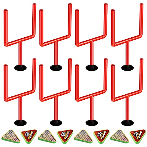 Chuangdi 16 Pcs Flick Football Games Mini Table Top Sports Games with Posts and Plastic Footballs Indoor Football Party Favors Birthday Gifts