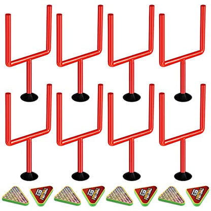 Chuangdi 16 Pcs Flick Football Games Mini Table Top Sports Games with Posts and Plastic Footballs Indoor Football Party Favors Birthday Gifts