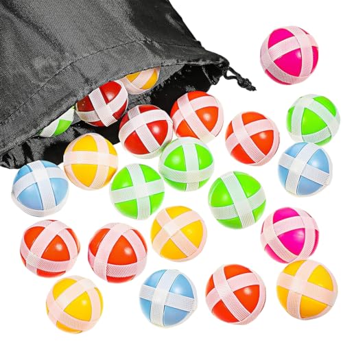 30pcs Sticky Balls for Fabric Dart Board Sticky Golf Balls for Backyard Beach Parties Office Color is Random