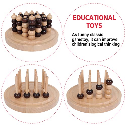 GOTHINK Portable 3D Wooden Four in a Row Board Games for Adults & Kids- 4 in a Row Game Set with Birch Chess for Family Night Games Birthday & Holiday Party Toy Gifts - Challenge Your Mind - style: Four in a Row Game
