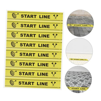 UKCOCO Dart Throwing Line Floor Markings Notice Line for Floor Marker Throwing Notice Marker Game Supplies