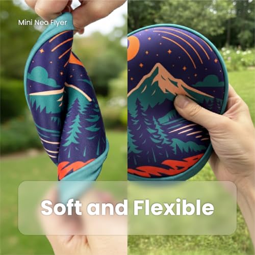 Soft Flying Disc Toy, Mini Lightweight SBR Foam Flyer, Flexible Safe Catch Flying Disc for Indoor Outdoor Play - style: B