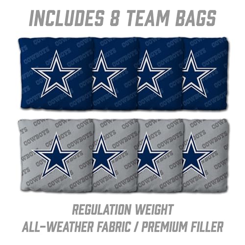 YouTheFan NFL 2' x 4' Slogan Series Professional Wood Cornhole Game with Logo Bags - color: Dallas Cowboys