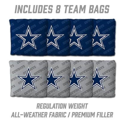 YouTheFan NFL 2' x 4' Slogan Series Professional Wood Cornhole Game with Logo Bags - color: Dallas Cowboys