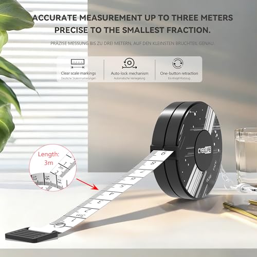 CyeeLife Retractable Dartboard Measure and Oche Guide,Darts Oche Tape Measure for Easy Set Up