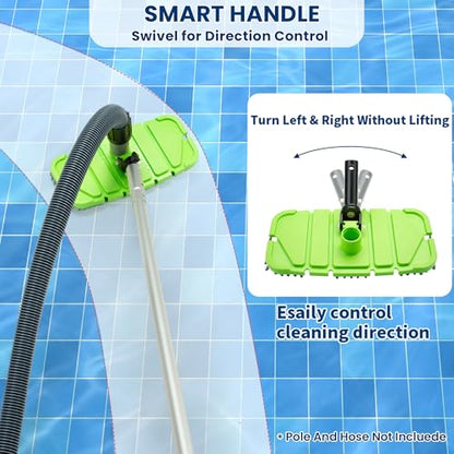 Sepetrel Pool Vacuum Head with Brush,Weighted & Flexible Body,for Inground/Above Ground Swimming Pools(Safe for Vinyl Liner Pool)