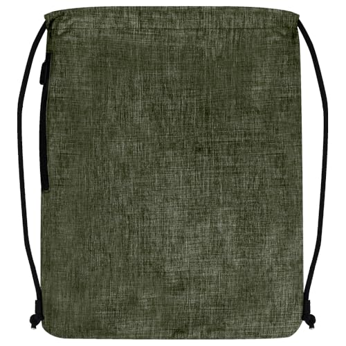 MVP Disc Sports Drawstring Backpack Bag (Choose Your Favorite Color) - color: Dark Green/Light Green