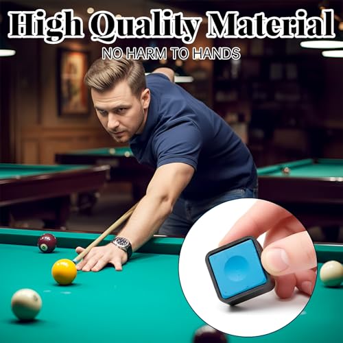 Pool Chalk Holder, Billiard Chalk Holder with Retractable Key Ring, Pool Cue Chalks Holders, Billiards Accessories for Billiard Lovers, Number 8
