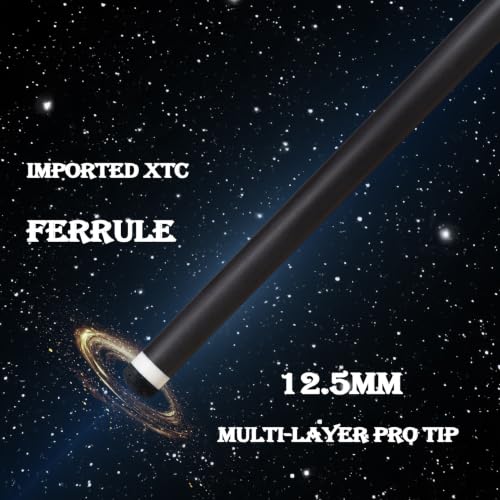 Carbon Fiber Short Pool Cue,32"/36"/42"/48" Low Deflection Kids Pool Cue,Professional Carbon Fiber Billiard Cue Shaft 5/16×18 - color: 36",12.5mm Tip