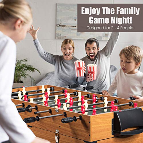 Multiple Foosball Table, 3 in 1 Game Table with Soccer, Sling, Horkey Game, 48" Combo Soccer Table for Kids, Adult, Party, Gatherings, Clubs, Game Room
