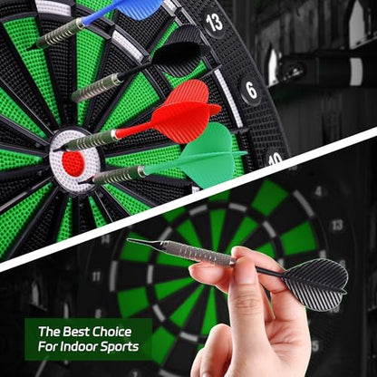 CyeeLife Plastic Tip Darts,12pcs Soft Darts Set with 100 Plastic Tips for Electronic Dartboard