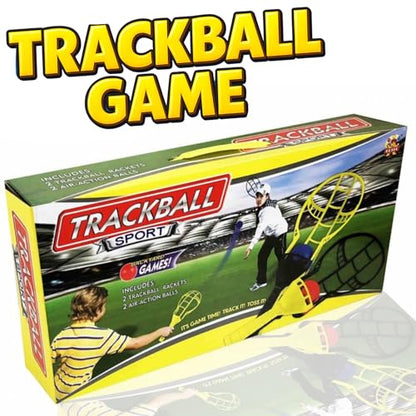 Liberty Imports Trackball Sport Chuck and Catch Ball - Player Lacrosse Racket Toy Classic Backyard Game Set Outdoor Play for Kids & Adults (4 Pack)