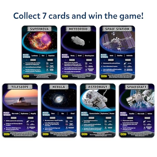 Skillmatics Guess in 10 NASA Space, Perfect for Boys, Girls, Kids & Families Who Love Card Games, Educational Toys, Travel Games, Gifts for Ages 8, 9, 10 and Up - style: 4. Space