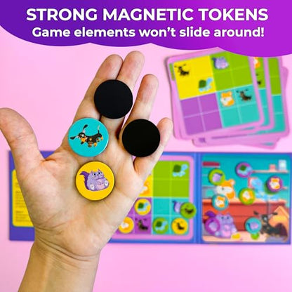 QUOKKA Magnetic Sudoku Toddler Puzzles Ages 2-4 - 20 Pieces Puzzles for Kids Ages 4-6 - Games for Kids Ages 3-5 Sudoku Book with 3 Levels: Easy, Medium, Hard - Educational Portable Travel Game - style: 11. 20 PCS ANIMALS