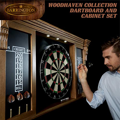 Barrington Official Size Dartboard Multiple Styles Pre-Assembled Pub Style Wood Dartboard Collection
