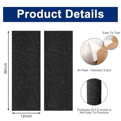 Dart Board Wall Protectors, Black Felt Wall Tiles Cork Dartboard Backing Wall Protector, 36" H X 25" W X 0.5" Square Dartboard Alternative Dart Accessories
