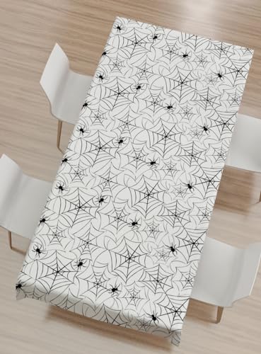 2 Pack Halloween Plastic Table cloths Christmas Plastic Table Covers Disposable Table Cloths for Christmas Party BBQ Picnic TableCovers Waterproof TableCloth White Spider Web Table Covers 54 x 108 in - color: White Spider Web