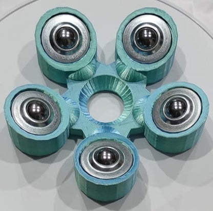 Bowling Ball Spinner - color: Blue and Teal