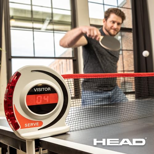 EastPoint Mid-Size Portable Ping Pong Table - 92" x 52" x 30", 2 Paddles & Balls - Foldable Design for Quick Setup - Indoor Ping Pong Game Table - Electronic Scorekeeper & Complete Paddle & Ball Set