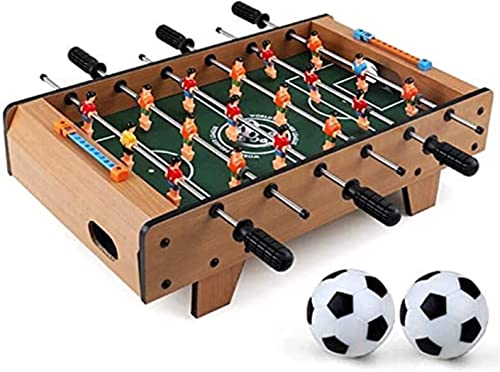 Tabletop Foosball Table- Portable Mini Table Football/Soccer Game Set with Two Balls and Score Keeper for Adults and Kids