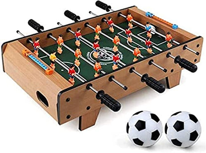 Tabletop Foosball Table- Portable Mini Table Football/Soccer Game Set with Two Balls and Score Keeper for Adults and Kids