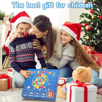 HELLO PAPAYA 29" Large Dart Board for Kids,with 24 Sticky Balls+12 Sticky Darts,Indoor/Sport Outdoor Fun Party Play Game Toys,Birthday for 3 4 5 6 7 8 9 10 11 12 Year Old Boys Girls - style: 2in1-100+500 Scores Target With 24 balls 12 darts