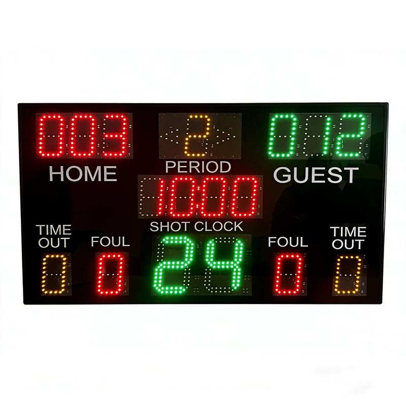 Wireless Basketball Game Electronic Scoring Board 24-Second Timer Integrated Basketball Match Electronic Scorer